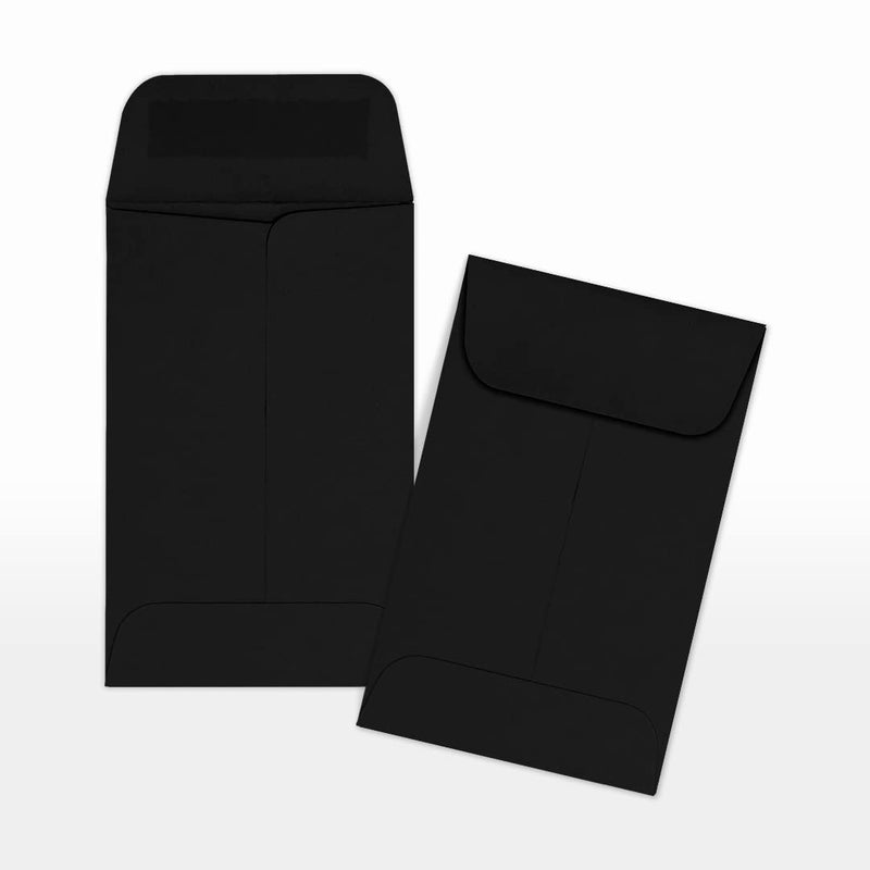 LUXPaper أظرف عملات LUXPaper #1 | 2 1/4" × 3 1/2" | أسود منتصف الليل | 80 رطل. نص | 50 كمية - Image 3